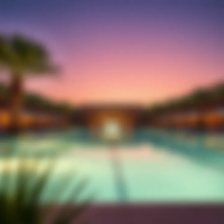 Recreational facilities and pools at Mövenpick Resort