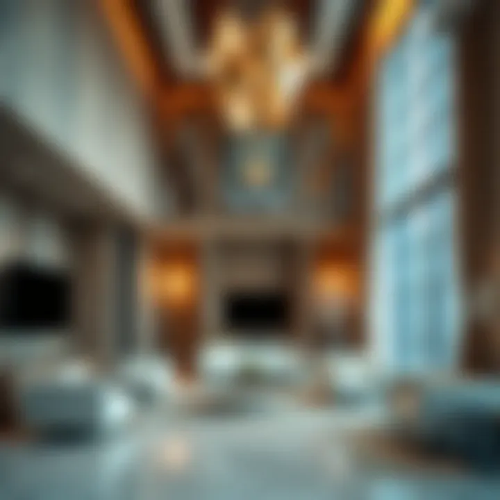 Interior space of Rawan Tower demonstrating luxury and functionality