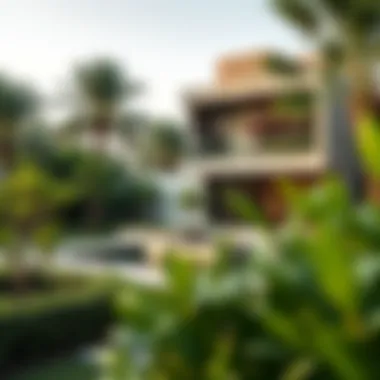 Modern villa in a lush neighborhood