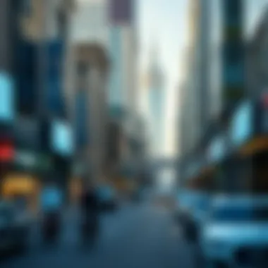 A bustling street in Deira reflecting socio-economic diversity