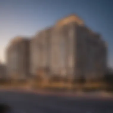 Architectural Elegance of The Ritz Carlton Residences Stunning exterior view of The Ritz Carlton Residences Dubai showcasing architectural elegance