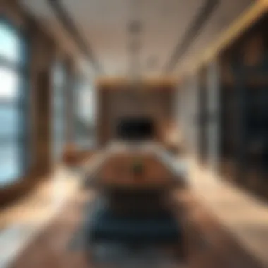 Elegant office space with innovative design elements