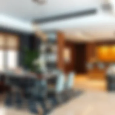 Stylish dining area reflecting cultural influences