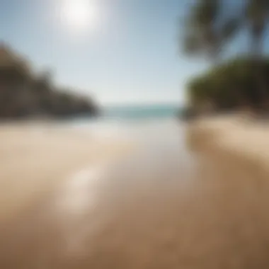 A Hidden Sandy Paradise Secluded sandy beach with crystal clear waters