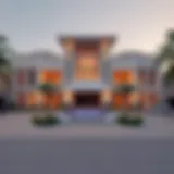 Luxurious exterior view of a trophy home in Dubai