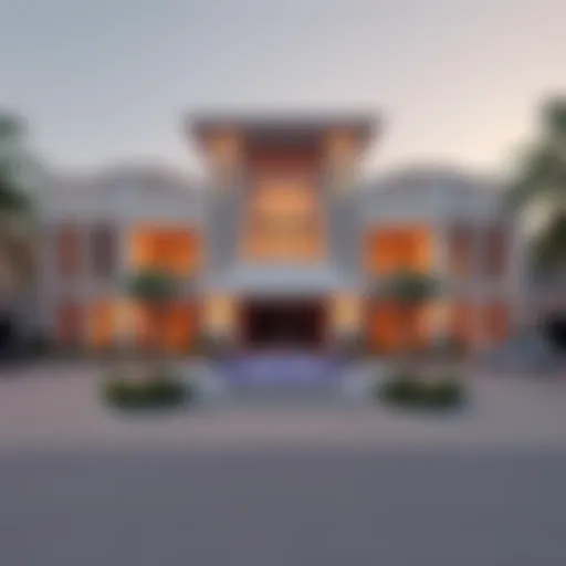 Luxurious exterior view of a trophy home in Dubai