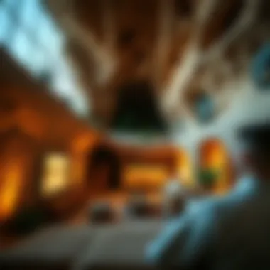 Modern Cave Dwelling Transformation An ancient cave dwelling transformed into a modern living space