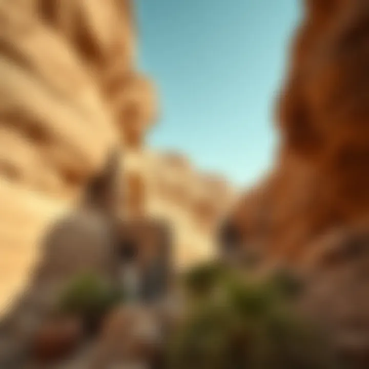 The unique geological formations in Wadi Al-Merkhaniya