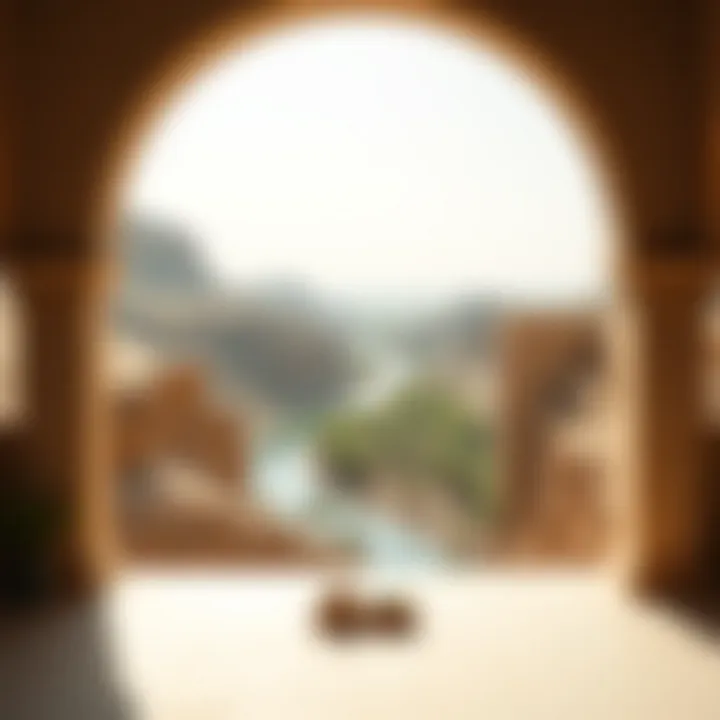 A breathtaking view of Wadi Al-Merkhaniya's lush landscape