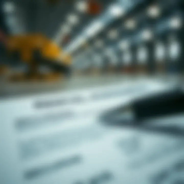 Securing Your Rental Agreement A close-up of a rental agreement document with a pen, symbolizing the process of securing warehouse space.