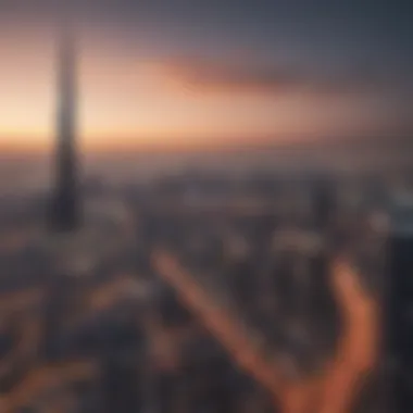 Stunning Dubai Skyline from Westwood Grande Panoramic view of the Dubai skyline from Westwood Grande