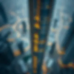 Aerial view of Fifty One Tower in Business Bay