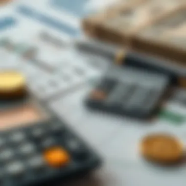 Calculator and financial documents representing investment decisions