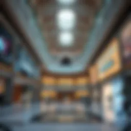 Stunning architectural design of Galleria Mall