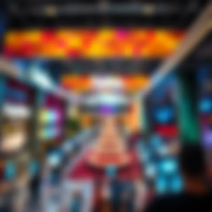 Entertainment Hub of Galleria Mall Vibrant entertainment scene at Galleria Mall