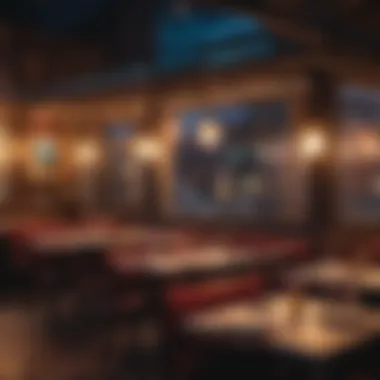 Vibrant Nightlife Dining Atmospheric night view of a popular eatery in Garhoud