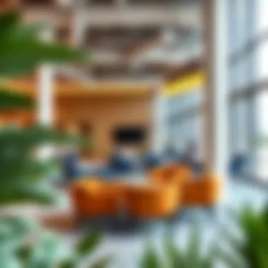 Networking Areas at Genesis Dubai Science Park Collaboration zones designed for networking and innovation within Genesis Dubai Science Park