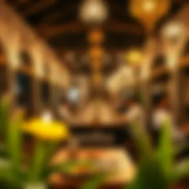 Cultural Dining Experience A picturesque dining setup reflecting cultural heritage