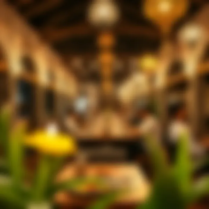 Cultural Dining Experience A picturesque dining setup reflecting cultural heritage