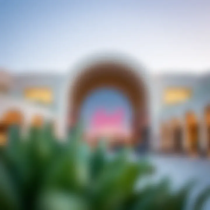 Exterior view showcasing the stunning architecture of Grand Mall Al Quoz