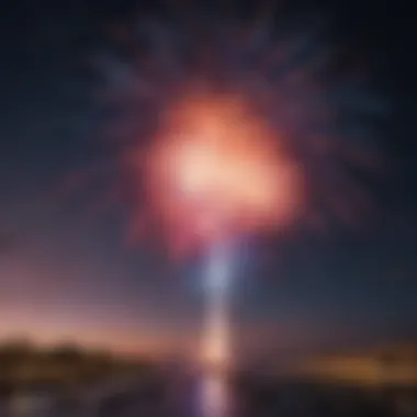 Spectacular Fireworks Display Colorful fireworks lighting up the sky during a holiday