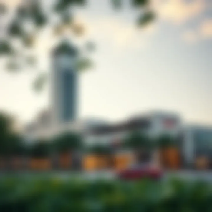 Nearby amenities including parks and shopping centers