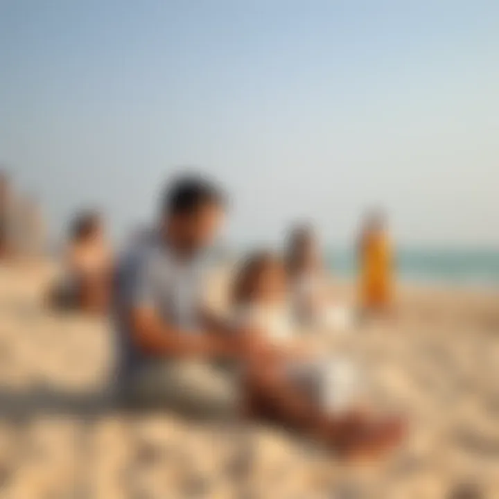 Family Fun and Leisure at Jebel Ali Beach Families enjoying leisure time on Jebel Ali Beach