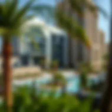 Scenic Surroundings of Jumeirah Garden Building 3 Panoramic view of the location surrounding Jumeirah Garden Building 3