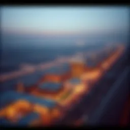 Aerial view of جزيره الريم showcasing its stunning architecture