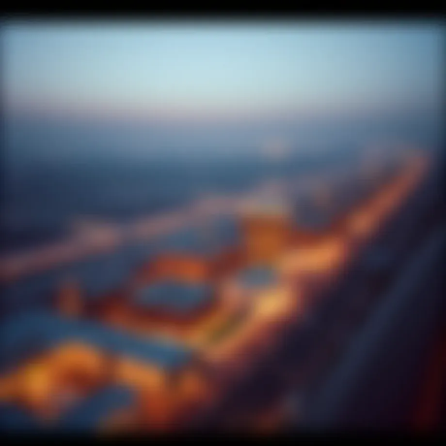 Aerial view of جزيره ال ريم showcasing its stunning architecture