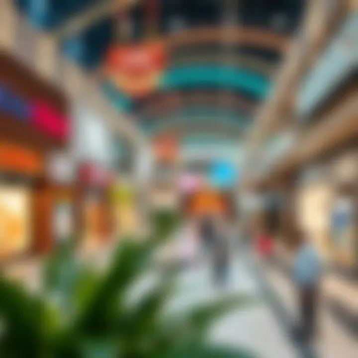 A panoramic view of the Karama Centre showcasing its vibrant retail spaces