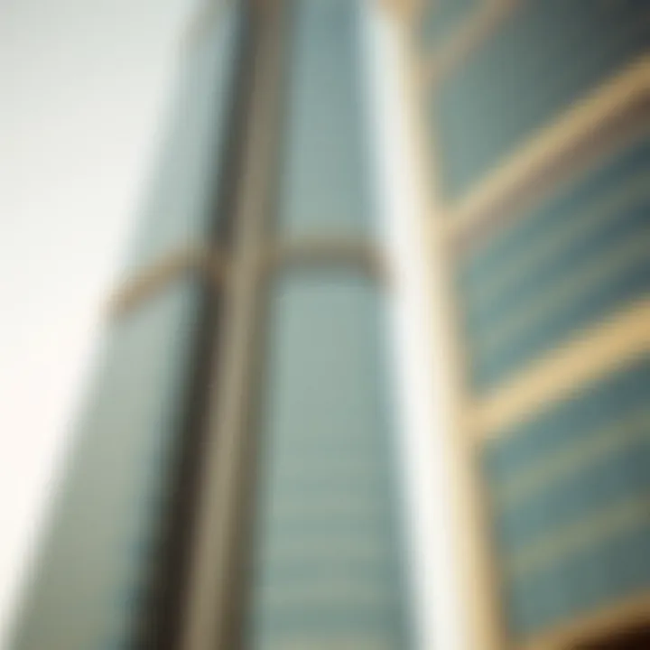 Architectural details of Latifa Tower