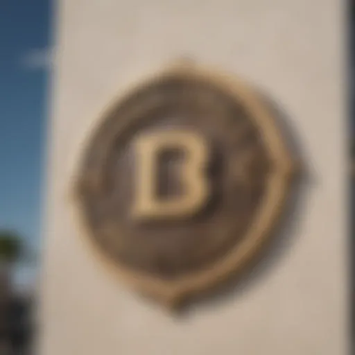 A detailed view of a Makani number plaque on a building in Dubai