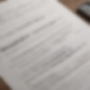 Understanding the Title Deed Document A close-up view of a title deed document highlighting essential details.