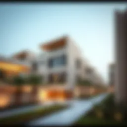 Stunning contemporary architecture of مساكن نسمه in Dubai