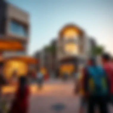 Vibrant community and social interaction in Dubai's مساكن نسمه