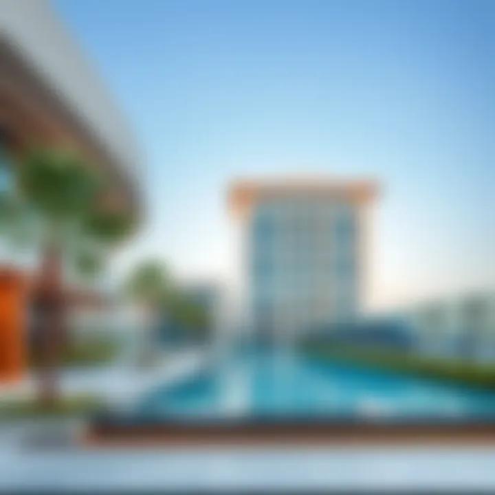 Architectural design of Manazil Al Barsha 02 showcasing modern aesthetics