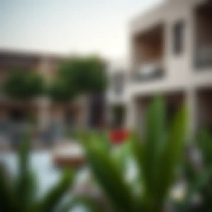 Community Integration at Mangrove One Compound Community space within the compound designed for social integration