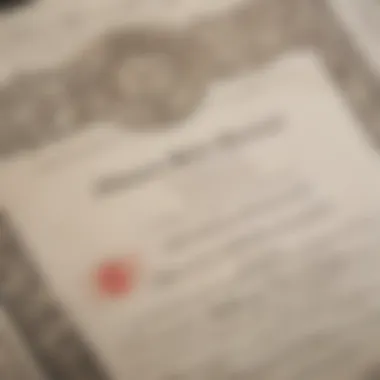 Marriage Certificate with Official Stamps Document showing marriage certificate with official stamps