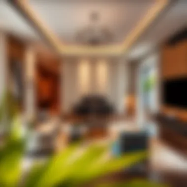 Elegant Interiors of MD63 Residence Spacious living room interior of MD63 Residence with elegant furnishings