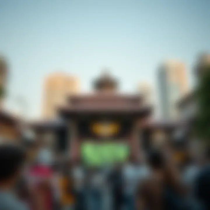 Cultural events held in a media hub emphasizing community engagement and artistic expression