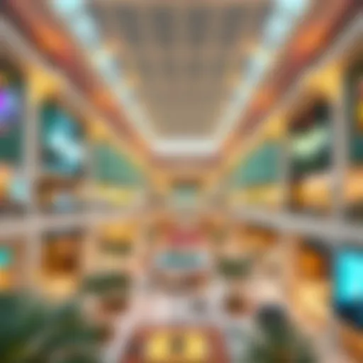 A panoramic view of Mezyad Mall showcasing its architectural design