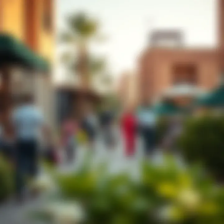 Community Life in Mövenpick Oud Metha A vibrant community scene in Oud Metha attracting a diverse expatriate population