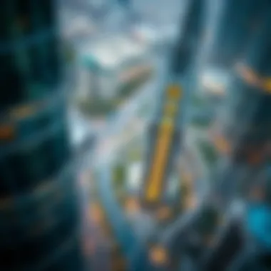 Prime Location of Najma Tower B Aerial view of the location surrounding Najma Tower B highlighting its connectivity