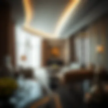 Luxurious Interiors of Najma Tower B Luxurious interior space within Najma Tower B indicating high-end living standards