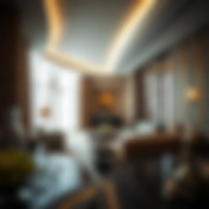 Luxurious Interiors of Najma Tower B Luxurious interior space within Najma Tower B indicating high-end living standards