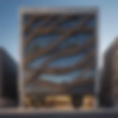 Modern Architectural Facade of Nasser Rashid Lootah Building Stunning facade of Nasser Rashid Lootah Building showcasing modern architecture