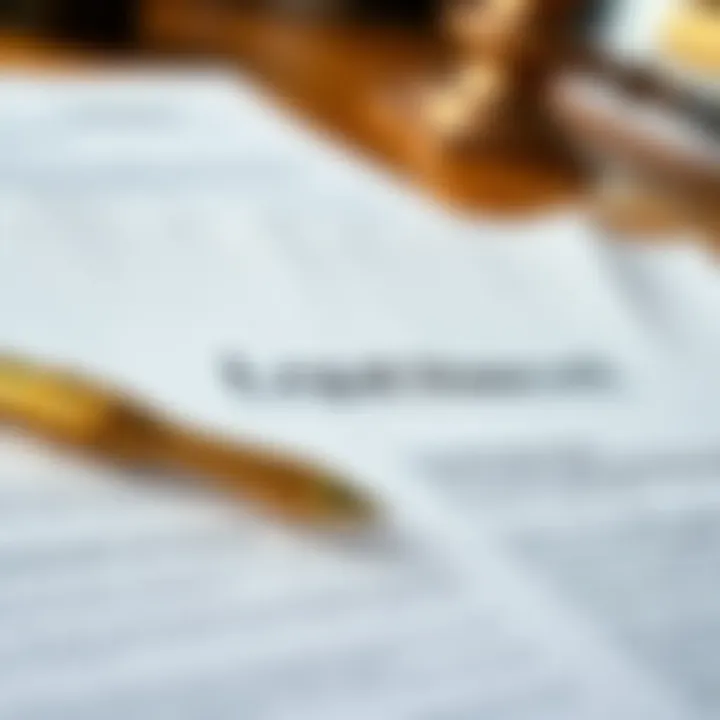 A close-up of legal documents and contracts