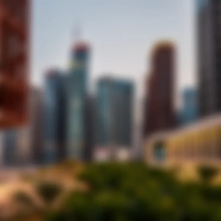 Commercial developments in Downtown Dubai Modern commercial spaces in Downtown Dubai