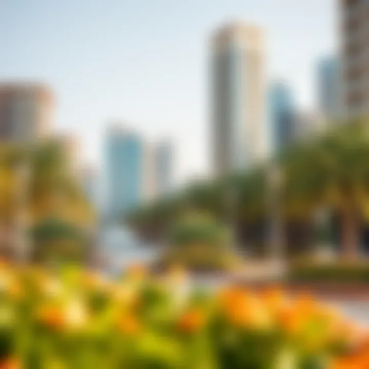 Community parks in Downtown Dubai Community parks and leisure areas in Downtown Dubai